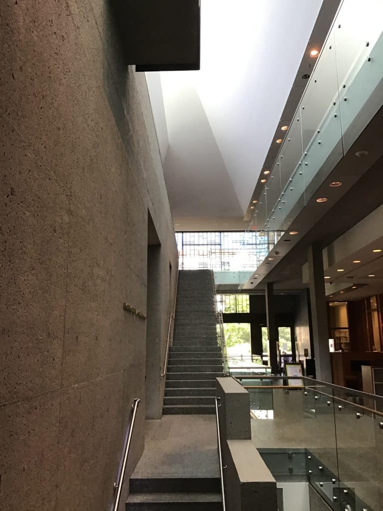 Inside a UC Berkeley building