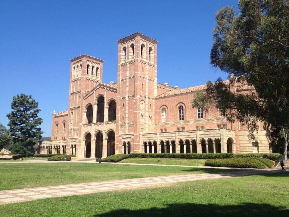 UCLA's Royce Hall on a sunny day